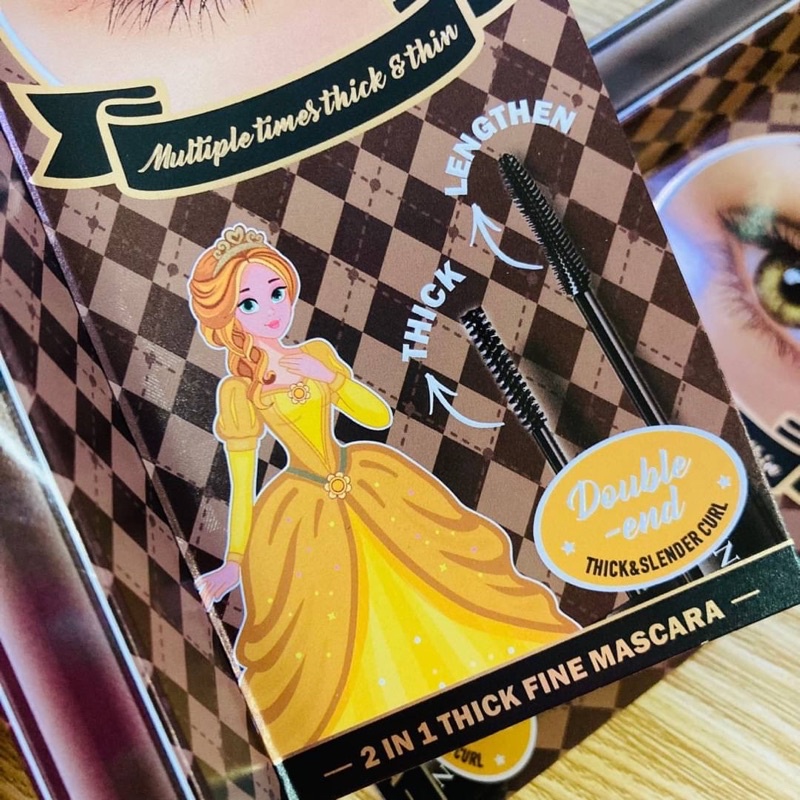 GINA 2 IN 1 THICK FINE MASCARA : G03 มาสคาร่า