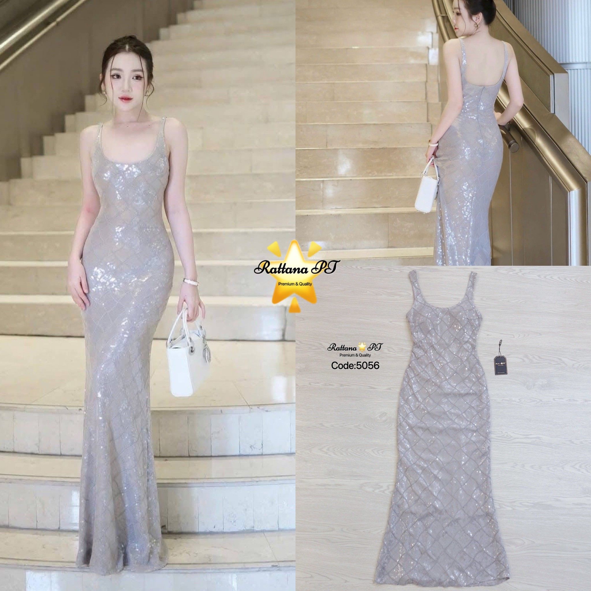 เดรสสุดหรู งานสวยมากๆ เนื้อผ้าเป็นหริศเตอร์ คือสวยเด่นมีออร่า หน้าอกมีฟองน้ำ ชุดมีซับใน มีซิบด้านหลัง ใส่เที่ยวออกงาน ดินเนอร์ งานแต่ง ปาตี้กับเพื่อน รับรองสวยแพง ช้าไม่ได้แล้วคร้า ของสวยๆหมดไวจัดด่วน