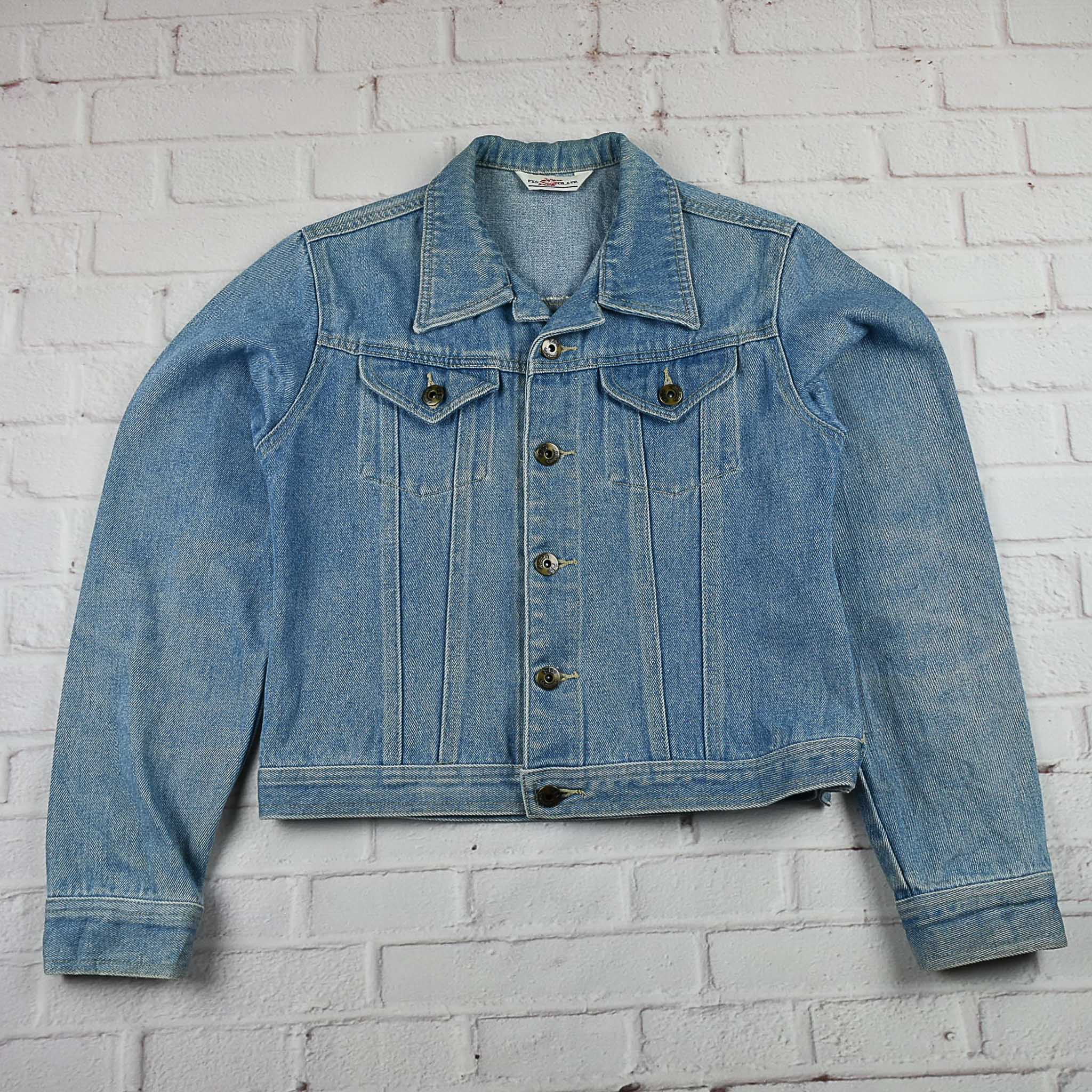 F.T.S. อกจริง 34 ไซส์ S เสื้อแจ็คเก็ตยีนส์ แขนยาว ผู้หญิง ทรงสวยใส่สบาย ใส่คลุมกันแดด