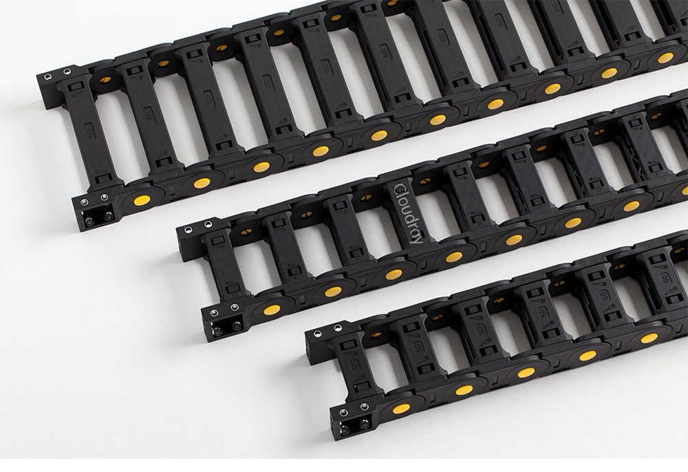 Cable Chain (20x75 mm + R100mm) ยาว 1 เมตร/Both Side Opening