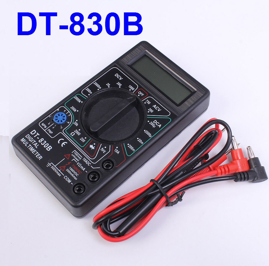 DT-830B ดิจิตอล มัลติมิเตอร์ (Black)