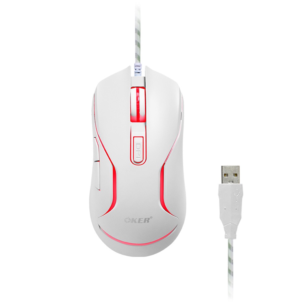 OKER X25 MOUSE USB 6D LED 1000DPI ไฟ7สี SKU-02947