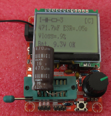M328 ESR/LCR/MOSFET/Transistor/TRIAC/SCR/CRYSTAL/Diode/LED METER ESR TESTER