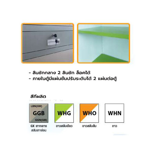 ตู้อเนกประสงค์บานเปิด รุ่น RD-72S