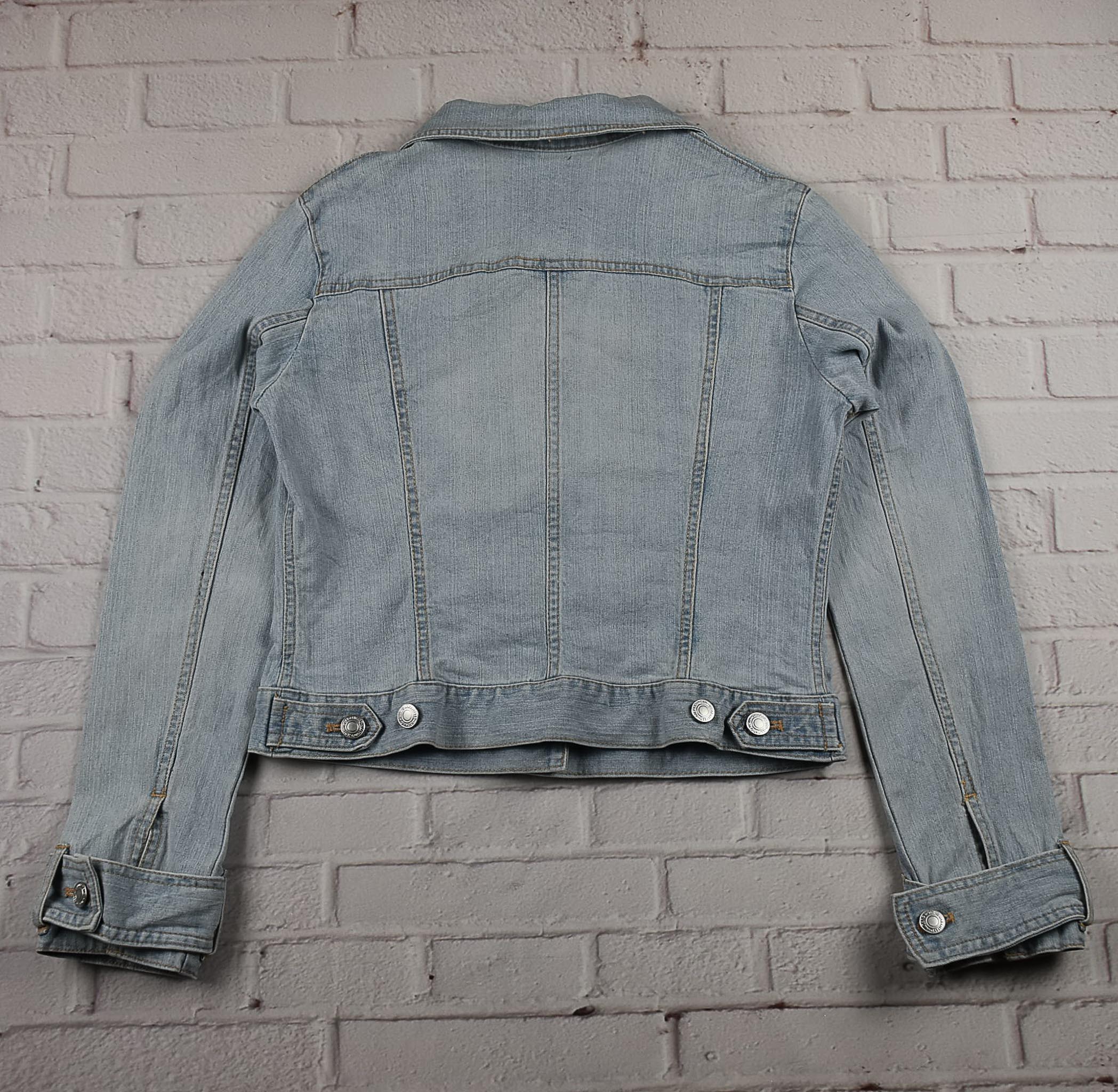 C.D.S BASIC อกจริง 35 ไซส์ S เสื้อแจ็คเก็ตยีนส์ แขนยาว ผู้หญิง เนื้อผ้ายืด ทรงสวยใส่สบาย ใส่คลุมกันแดด