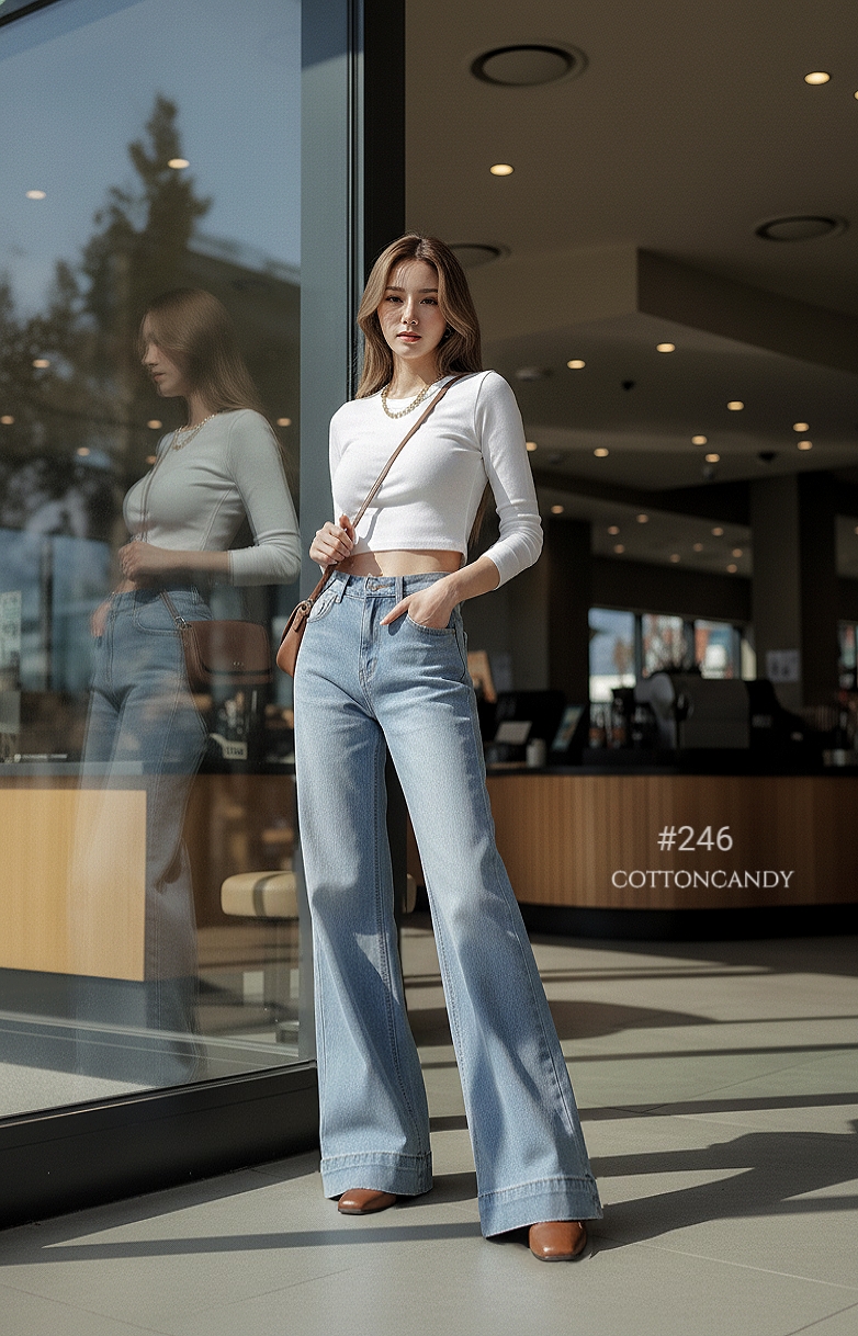 Tag#cottoncandy กางเกงยีนส์ผ้ายืดรุ่นนี้ บอกเลยใส่สบายมากๆคร่าาา แพทเทิลขากระบอกเล็ก7ส่วน ใส่ง่ายๆชิลๆ ผ้ายีนส์ยืดเนื้อดี ใส่สบายไม่อึดอัด โทนสรฟอกเฟดสีสวยมากๆ