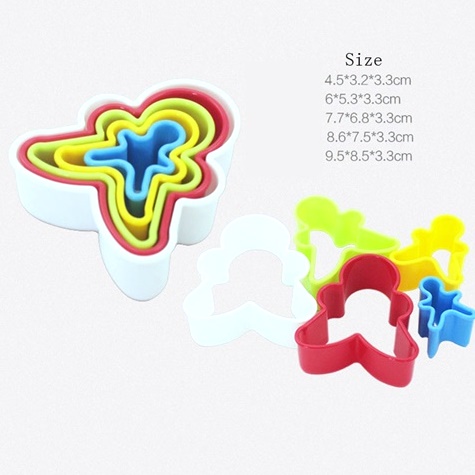 พิมพ์ตัดสบู่ตุ๊กตา 1 ชุด 5 ชิ้น