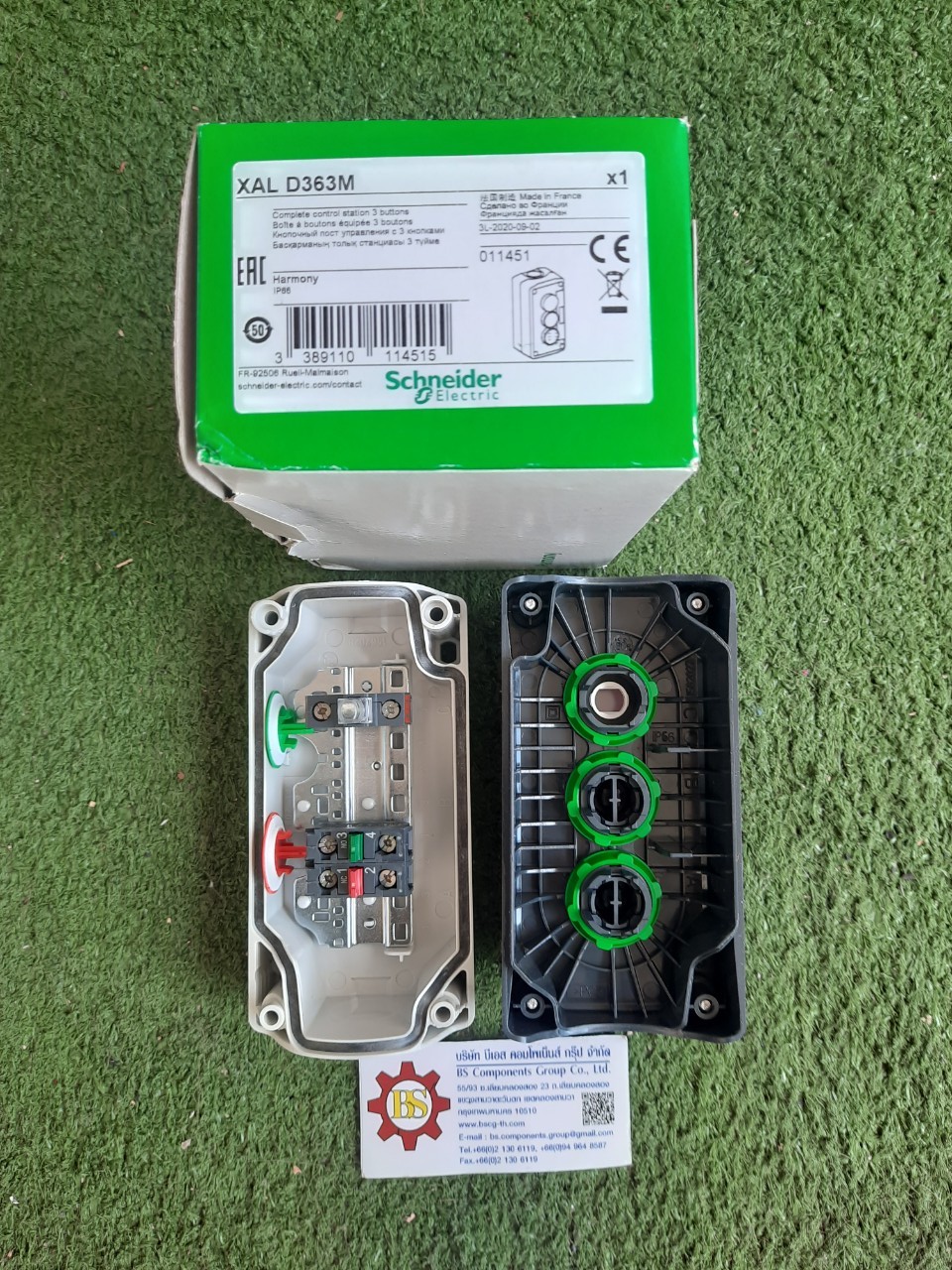 Schneider : Control Station XALD363M Start+Stop +Lamp220V