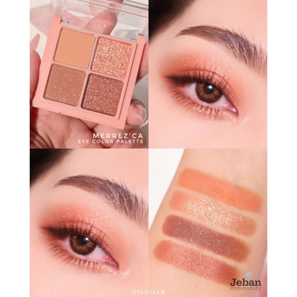 (1ชิ้น) Merrezca Eye Color Palette 1.8 g. อายแชโดว์ เมอร์เรซกา อาย คัลเลอร์ พาเลต