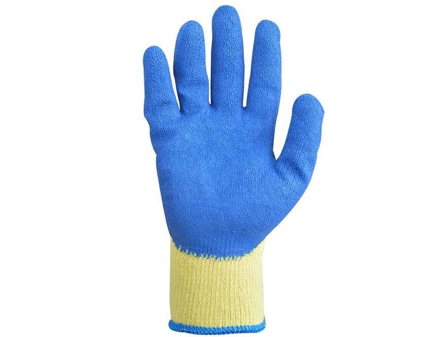 ถุงมือคอตตอนเคลือบยางธรรมชาติ รุ่น 8041 / 9041 สีน้ำเงิน YAMADA
