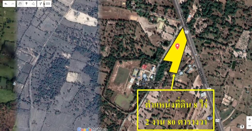 ด่วนขายที่ดินราคาถูกที่สุดติดถนนใหญ่ชยางกูร ติด อบต.ยางโยภาพห่างจากที่ว่าการอำเภอม่วงสามสิบ 9.3 กม.