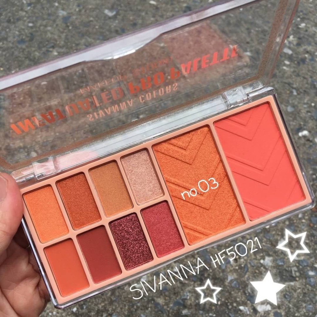 Sivanna Colors Infatuated Pro Palette HF5021 ซีเวียน่า อายแชโดว์ & บลัช พาเลท