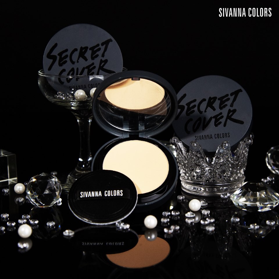 Sivanna Colors Secret Cover Pressed Powder HF5020 ซีเวียน่า แป้งผสมรองพื้น