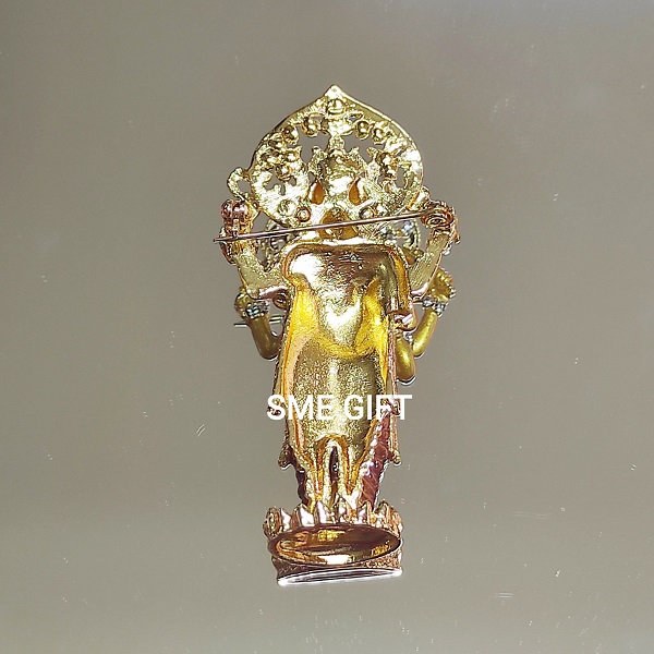 พระพิฆเนศ ประทับยืน พร้อมกล่องและถุงไหมแก้ว BB005 ชิ้น