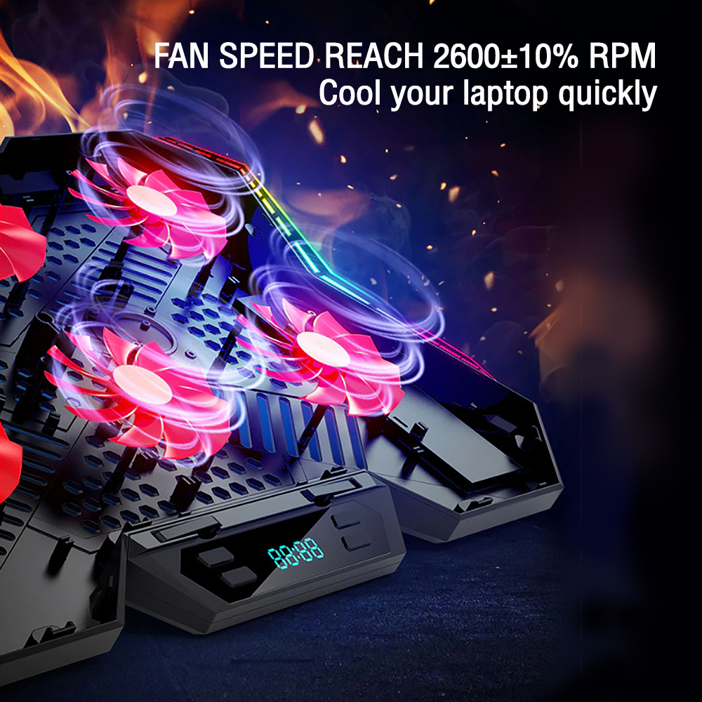 OKER X747 OKER 6FAN HURRICANE COOLING PAD17" FA-OK-NB-X747B