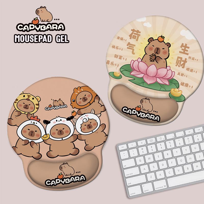 CAPYBARA MOUSEPAD GEL รองข้อมือ พิมพ์ลาย SKU-03174