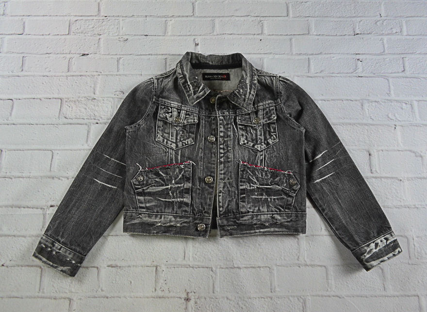 เสื้อเด็ก BUNNY JOY JEANS อกจริง28' (120) เสื้อแจ็คเก็ตยีนส์เด็กชาย มีเป๋าหน้า มีปักข้างหลังน่ารัก