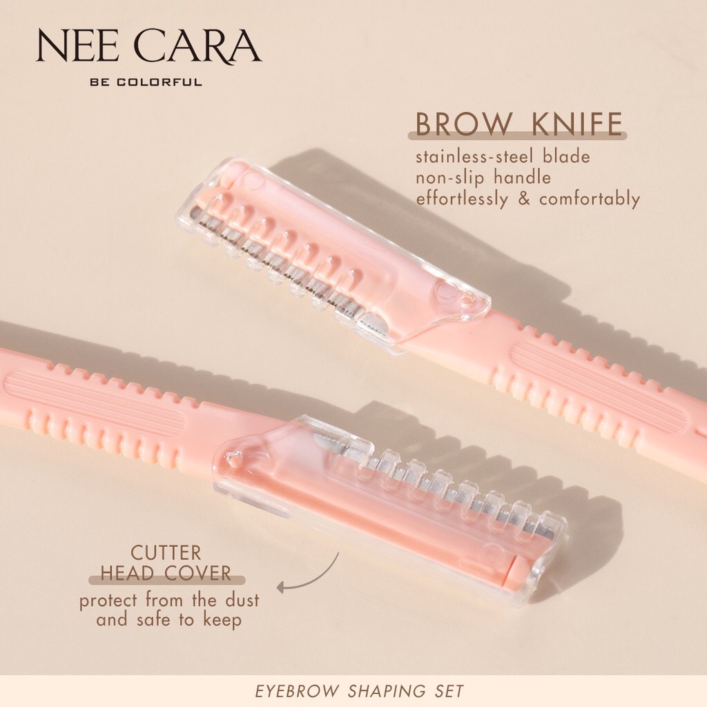 NEE CARA นีคาร่า EYEBROW SHAPING SET N209 เซ็ตแต่งคิ้ว ที่กันคิ้ว