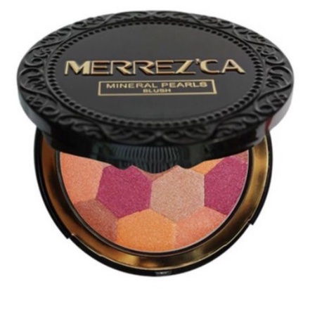 Merrezca Mineral Pearl Blush บรัชออน ปัดแก้ม เมอเรสก้า ปัดแก้มลูกบอล หน้าใส (302 double orange)
