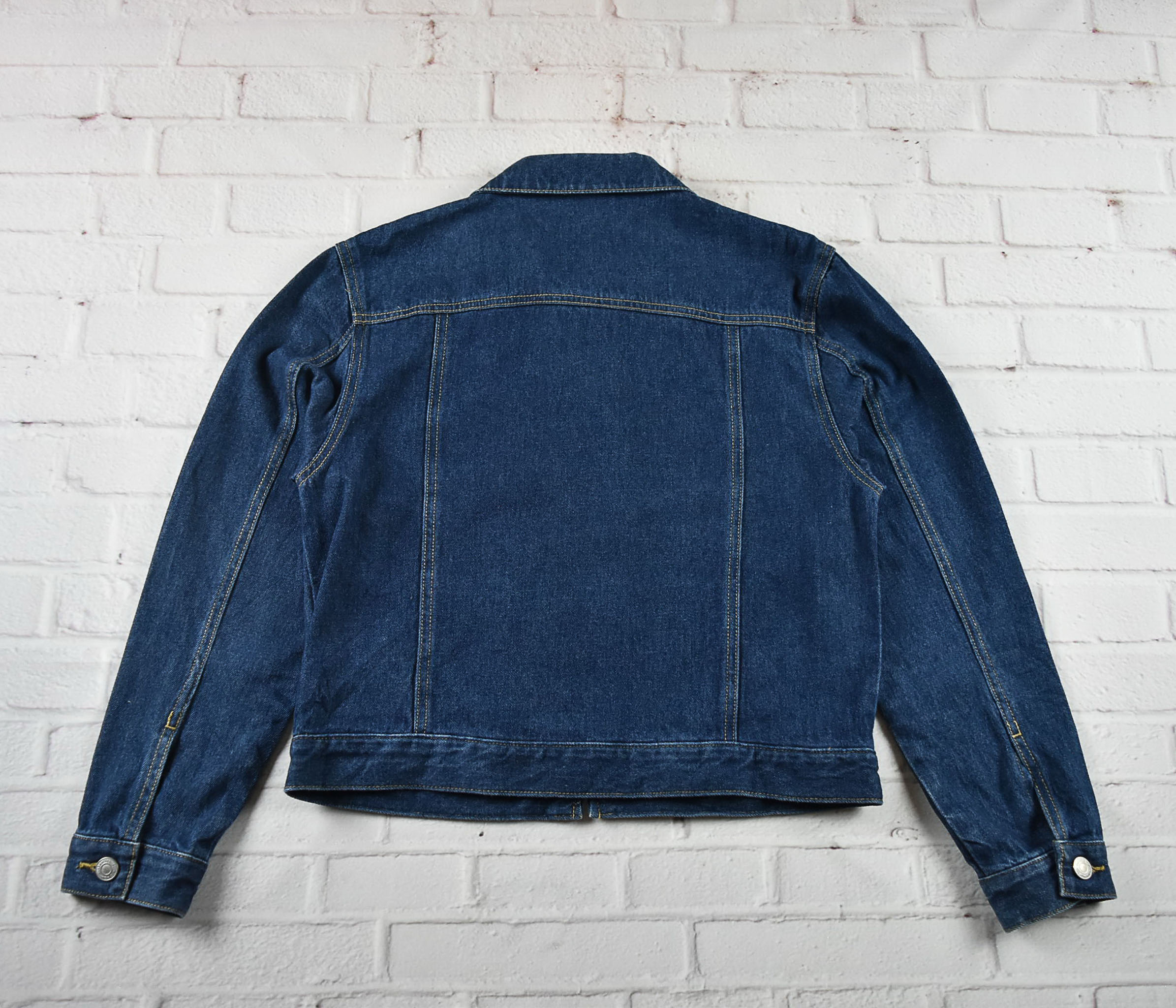 Felissiom อกจริง 38 ไซส์ L เสื้อแจ็คเก็ตยีนส์ แขนยาว ผู้หญิง สีเข้ม ปักลายดอก มีซิปหน้า ผ้านุ่ม คลุมกัดแดด