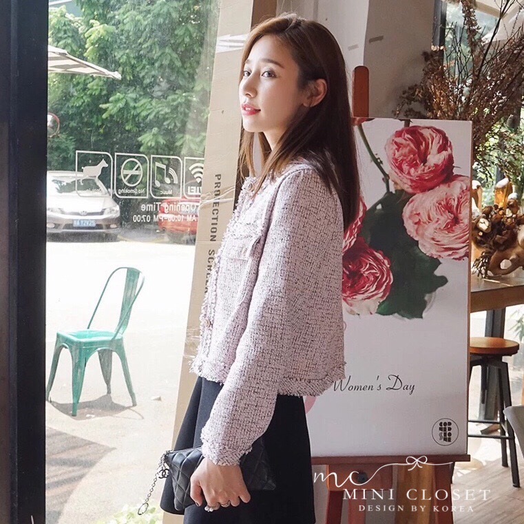 เสื้อคลุม เบรเซอร์ ผ้าทวีตcoco ซับในทั้งตัว ผ้าสวยดูดีค่ะ