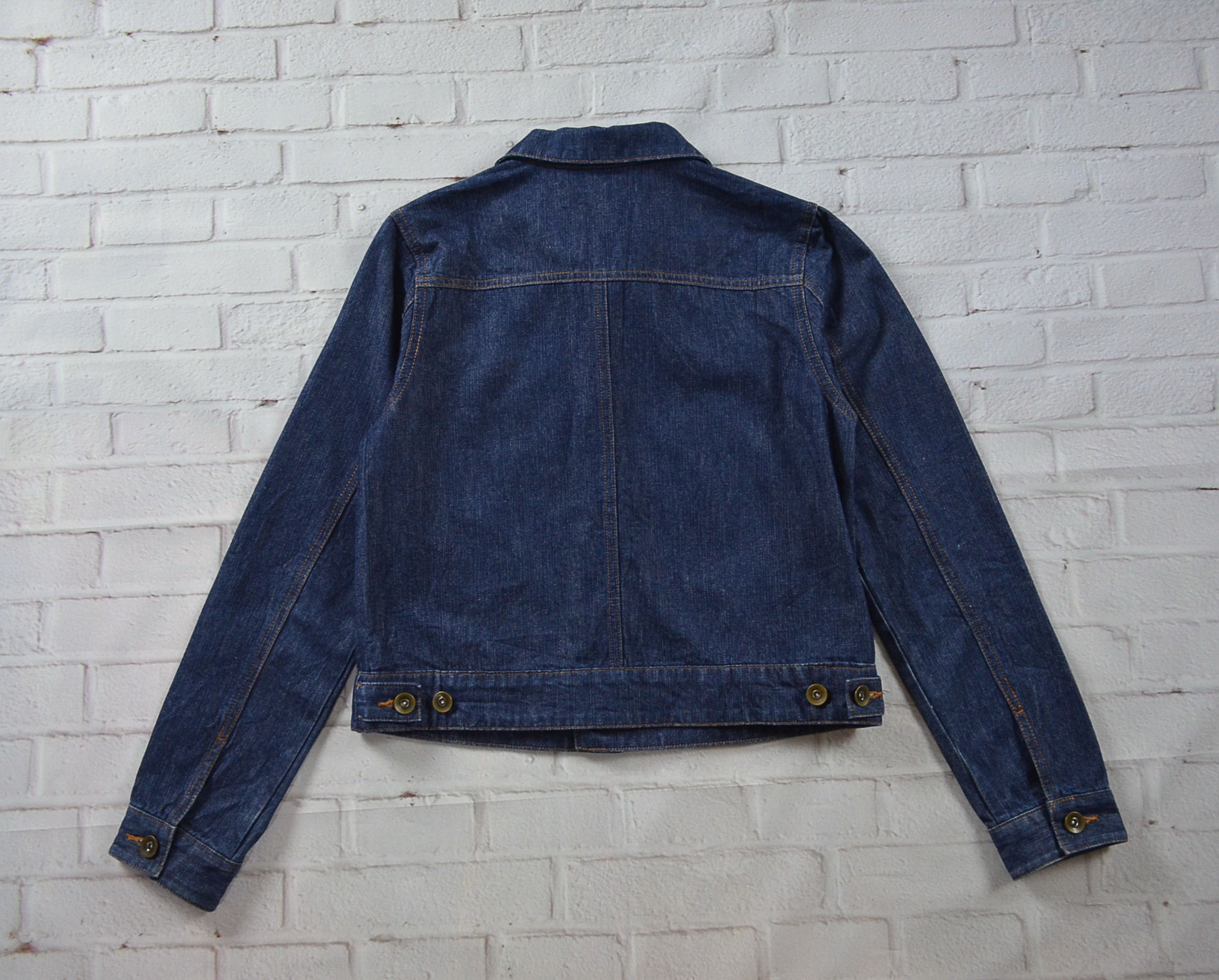 Chocol อกจริง35' (S) เสื้อแจ็คเก็ตยีนส์ เสื้อยีนส์แขนยาวหญิงชาย สภาพสวยผ้านุ่มใส่สบายใส่คลุม