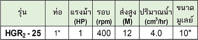 HUZIE ปั๊มเฟือง สำหรับสูบของเหลวข้นความหนืดสูง รุ่น HGR2-25 (ทองเหลือง)