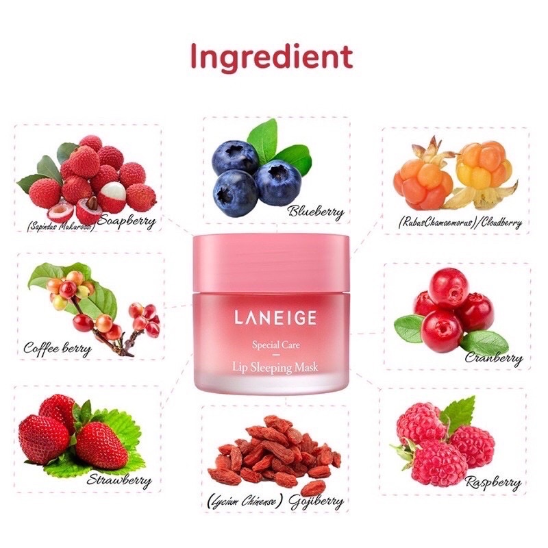 Laneige Lip Sleeping Mask 20 g Ex Berry ลาเนจลิป