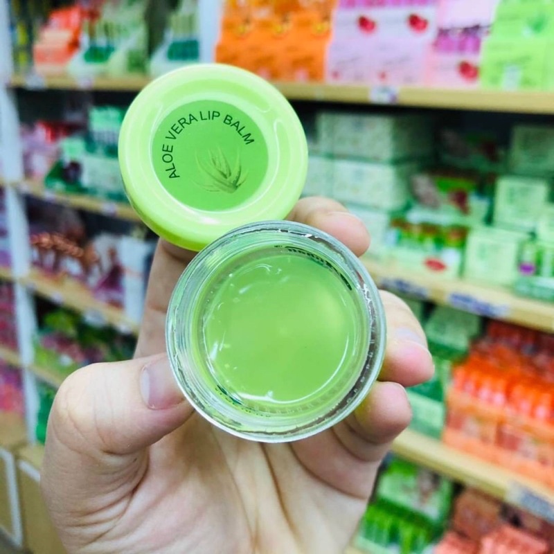 AISHALI Soothing and Moisture Aloe Vera 99% Lip Balm = No change color (lips) ลิปมัน ไม่เปลี่ยนสี