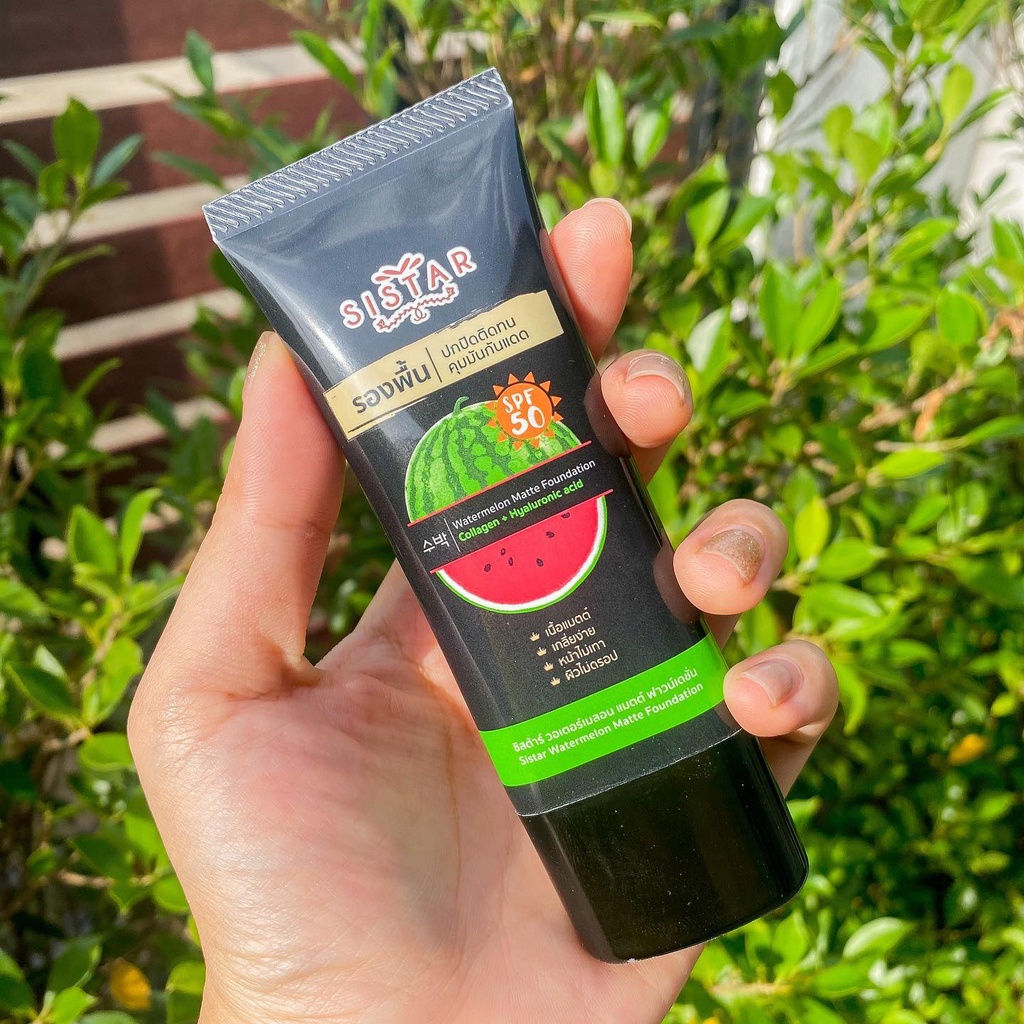 Sistar รองพื้น ซิสต้าร์ วอเตอร์เมลอน แมตต์ ฟาวน์เดชั่น 40 กรัม แบบหลอด Watermelon Matte Foundation
