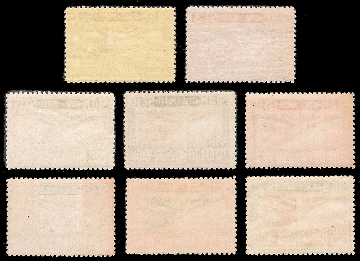 แสตมป์ชุดอากาศไปรษณีย์ชุดแรก