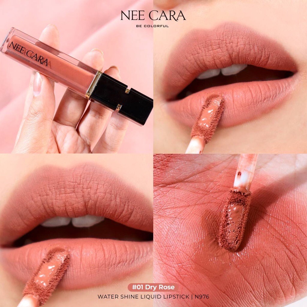 Nee Cara Water Shine Liquid Lipstick N976 นีคารา วอเทอร์ ชายน์ ลิควิด ลิปสติก 6.5กรัม ❤