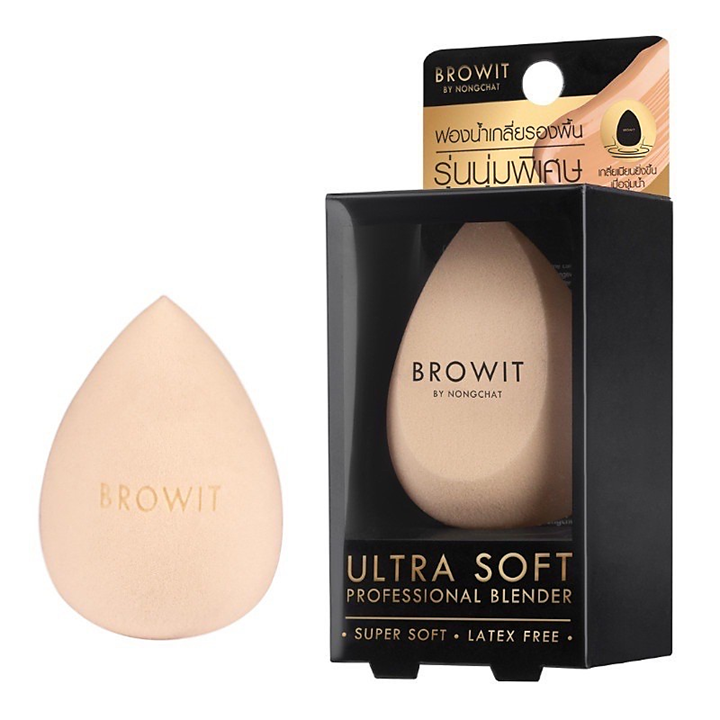 Browit Ultra Soft Professional Blender ฟองน้ำเกลี่ยรองพื้น น้องฉัตร