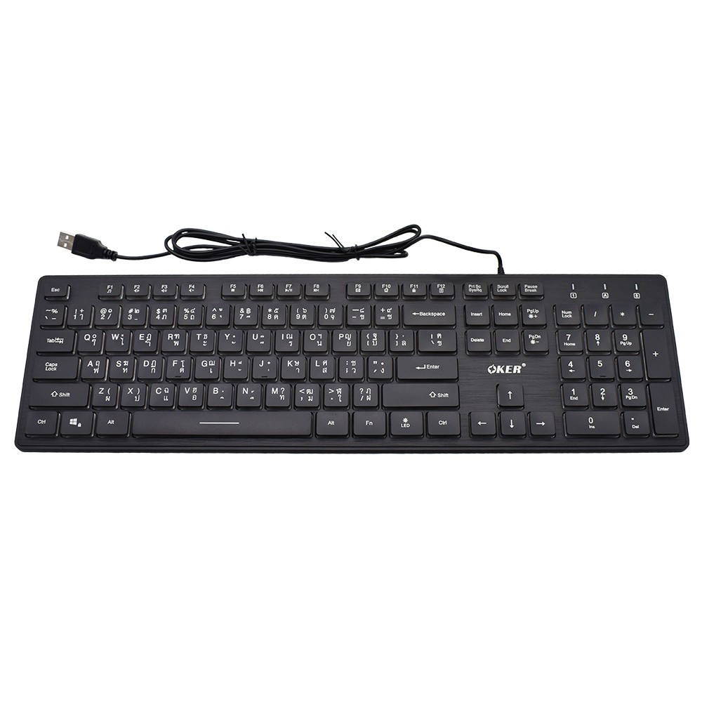 OKER VA-59 OKER VAMPIRE KEYBOARD USB MULI BACKLIGHT VA59 KB-UB-OK-VA59BK