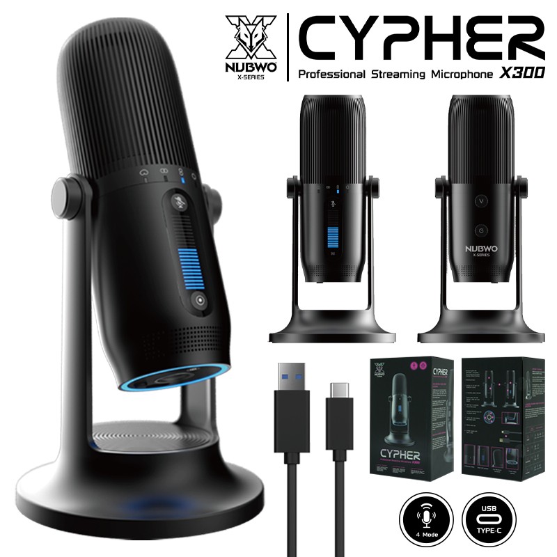 NUB-X300 NUBWO X CONDENSER MICROPHONE USB SKU-02159