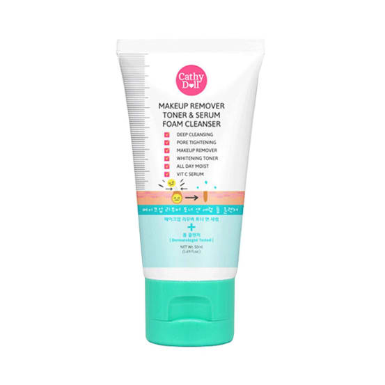 Cathy Doll MAKEUP REMOVER TONER & SERUM FOAM CLEANSER 100ml