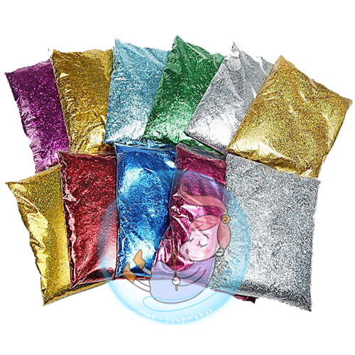 Color Black : Black Glitter สีดำผงกากเพชร ผงสะท้อนแสงขนาด (0.2 - 0.3 mm.)