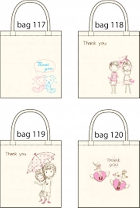 ถุงผ้าดิบ ลดโลกร้อน ม้วนผูกโบว์ พร้อมป้ายชื่อ 24 X 26 ซม ราคา 30,28 X 32 ราคา 35