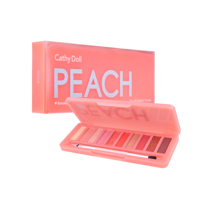 Cathy Doll Eyeshadow Palette 1g X 10colors 3 in 1 อายแชโดว์ 10 เฉดสีในพาเลทเดียว