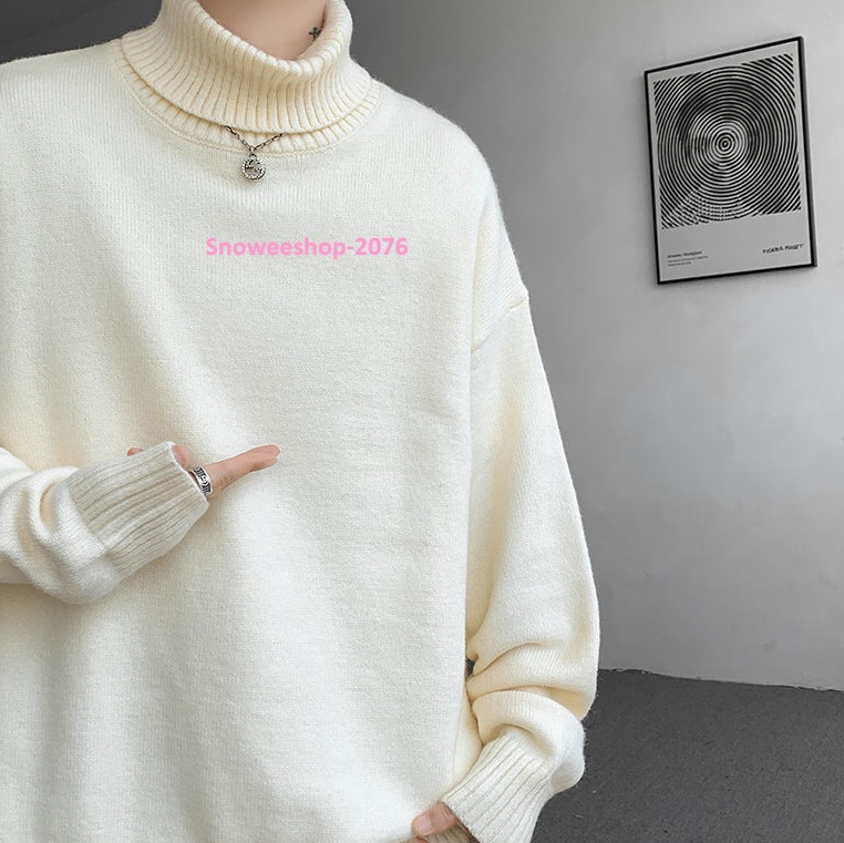 มีไซส์ใหญ่พิเศษ M–8X เสื้อสเวตเตอร์คอเต่าทรงหลวม ใส่แล้วเท่แบบโอปป้าเกาหลี ุ่มฟูทั้งตัว บุขนด้านในเพิ่มความอบอุ่น ไม่คัน ไม่อึดอัด ใส่เที่ยวต่างประเทศได้สบายสุดๆ ใส่แล้วพรางหุ่น ดูเพรียวขึ้น ไม่เทอะทะแน่นอน เลือกได้ถึง 5 สี ใส่คู่กางเกงยีนส์หรือโค้ทก็เท่ท