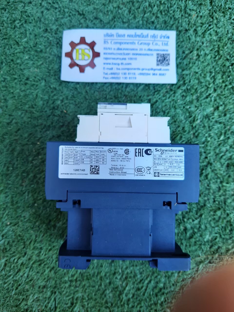 Schneider : คอนแทคเตอร์ LC1-D128E7 coil 48Vac