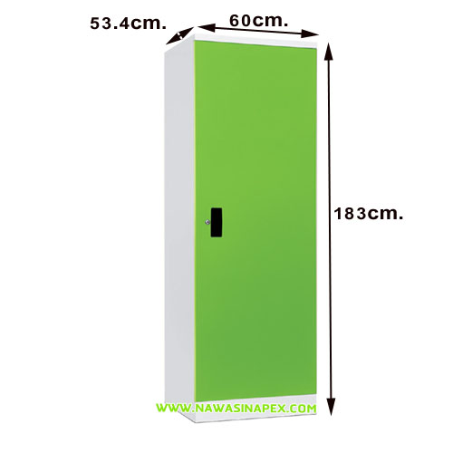 ตู้เสื้อผ้าเหล็กบานเดี่ยว WD72SR-63