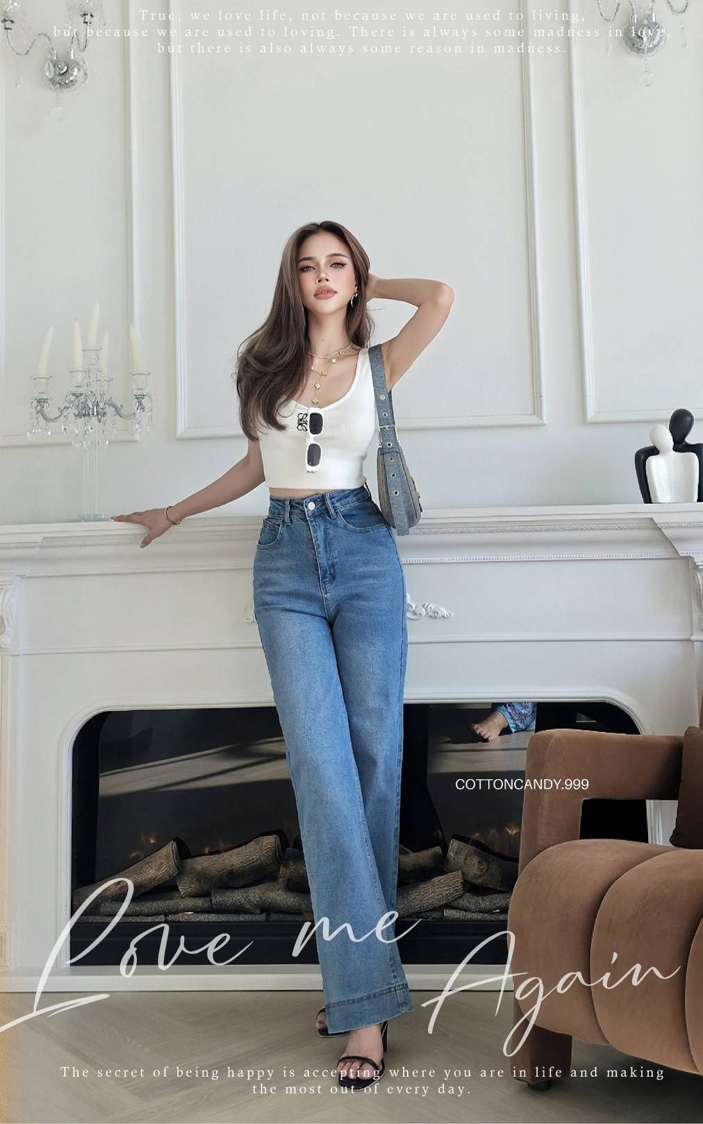 COTTONCANDY ยีนส์เกรดพรีเมี่ยมเท่านั้น เนื้อผ้ามีความยืดหยุ่นใส่สบายสุดๆ ฟอกสีสวย ลายเฟดสวย ใส่แล้วดูเพรียวสุดๆคร่าาาาา
