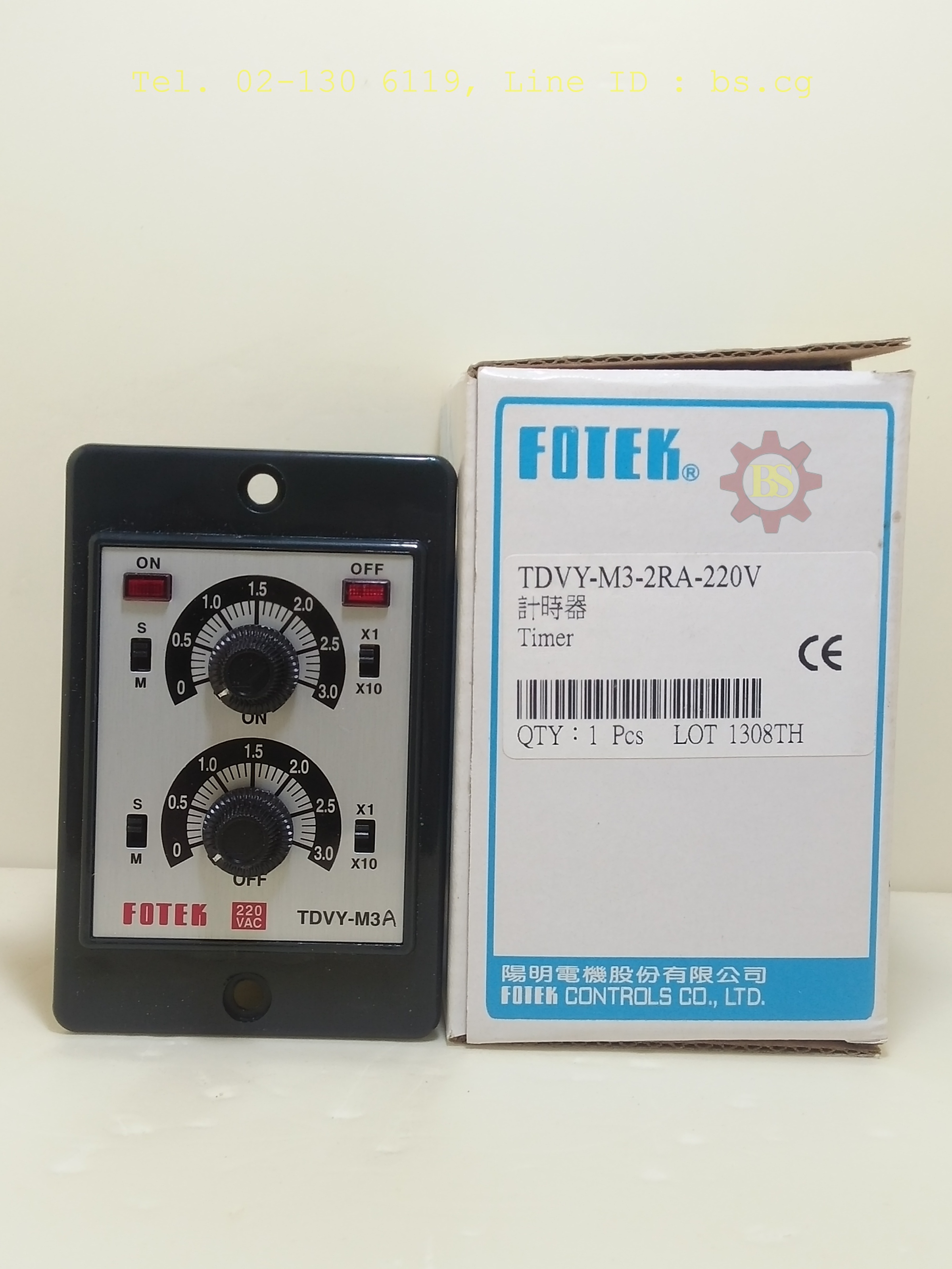 FOTEK: Timer TDVY-M3-2RA-220V