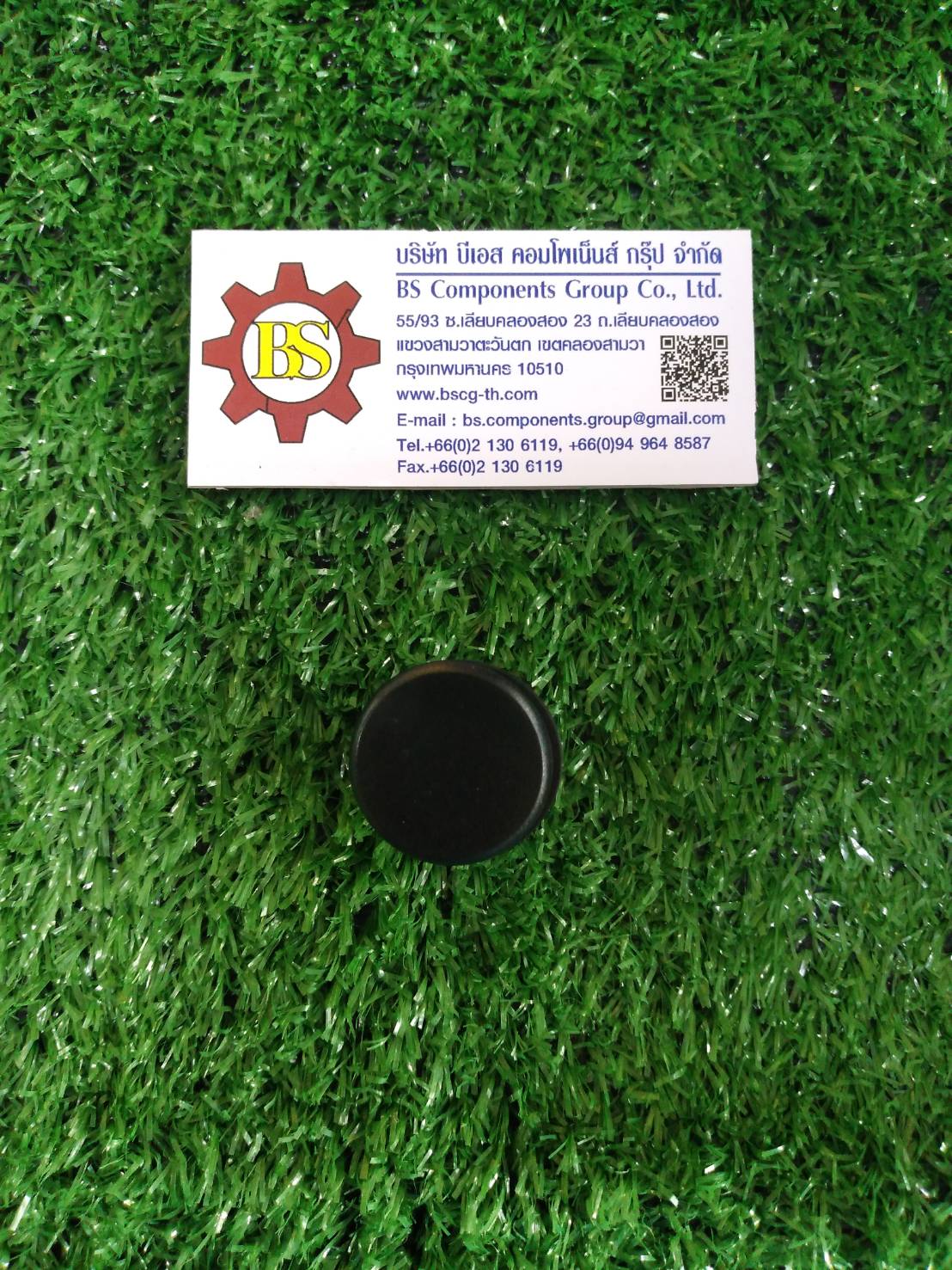 SHINOHAWA : ปลั๊กอุด แหวนล็อค พลาสติก 22mm. สีดำ