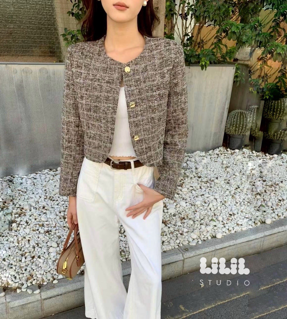 New Tweeds Blazer🐰 เสื้อทวีตงานตัดเย็บอย่างดีมีซับในผ้ามัน กระเป๋าจริง ทรงสวย กระดุมทองค่ะ