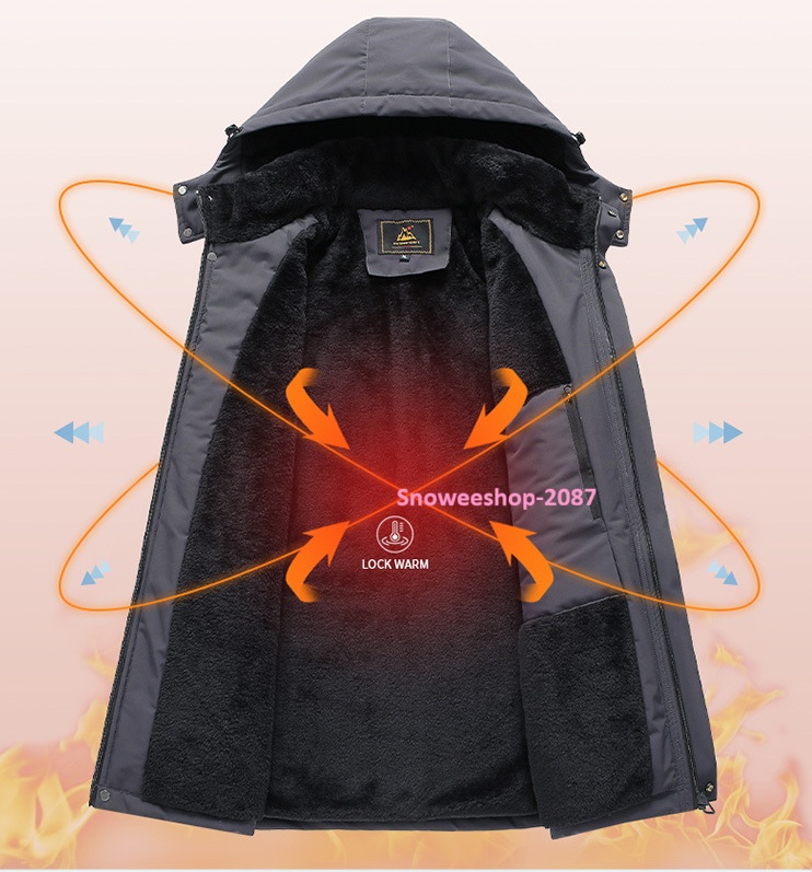 เสื้อโค้ทบุผ้าซูเปอร์หนา กันหนาวได้ถึง -30°C ไซส์ใหญ่พิเศษ L-10XL อกใหญ่สุดถึง 68 นิ้ว หนาวแค่ไหนก็ไม่ต้องทนหนาว ทรงโอเวอร์ไซ ไม่ตัน! ไม่พอง! ใส่แล้วดูเพรียว ใส่ได้ทั้งผู้ชายและผู้หญิง กันน้ำ กันลม กันหิมะ อุ่นแบบนุ่มฟูสบายตัว ไม่หนักตัว มีให้เลือกถึง 7 ส