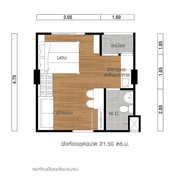 ขายพร้อมผู้เช่า ลุมพินี ทาวน์ชิป รังสิต-คลอง1 อ.ธัญบุรี จ.ปทุมธานี ห้อง 21.5 ตร.ม
