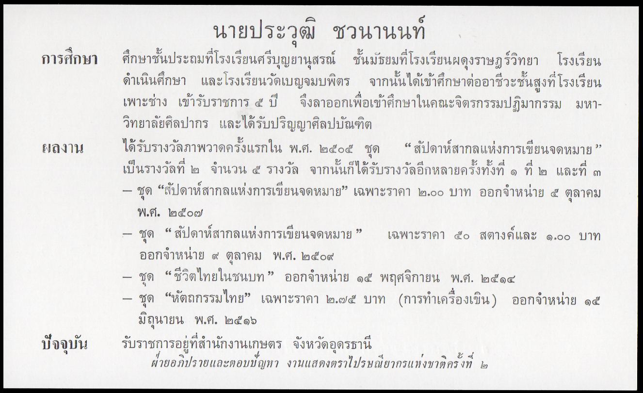 ซองที่ระลึกนักออกแบบตราไปรษณียากร 2516 (ซองลายเซ็นต์ชุดแรก)