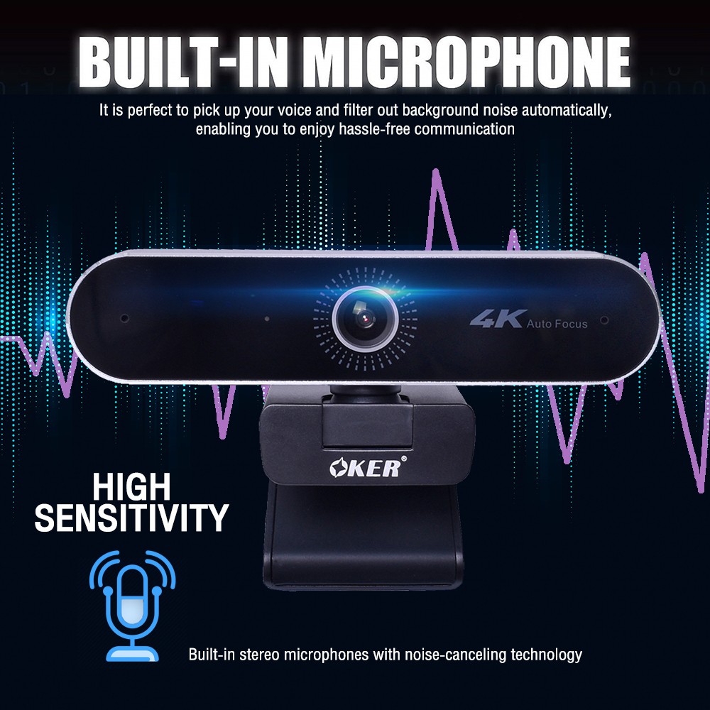 HD A538 OKER WEBCAM ULTRA 4K 5m CM-OK-HD-HD538